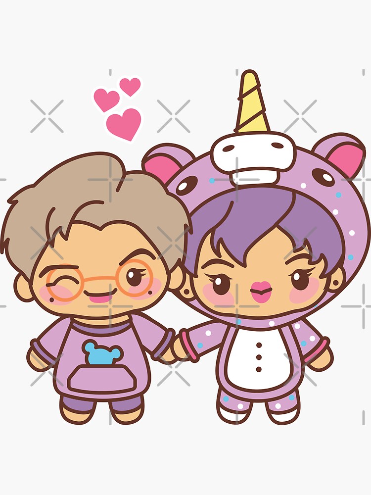 Namjin Pajama Party - BTS Namjoon and Jin in PJ's ~BTS Pajama Party~ by MikaBees