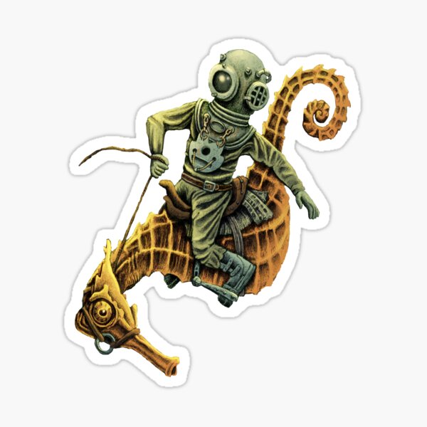 Deep Sea Cowboy Sticker