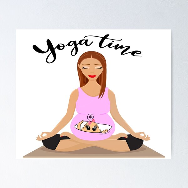 Pregnant Yoga Wall Art for Sale