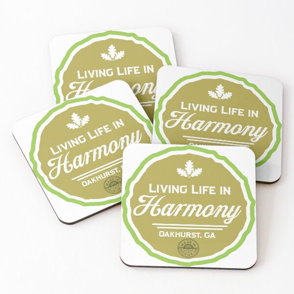 Item preview, Living Life in Harmony, Oakhurst Georgia - Down-to-earth graphic swag designed and sold by NeatlineFX.