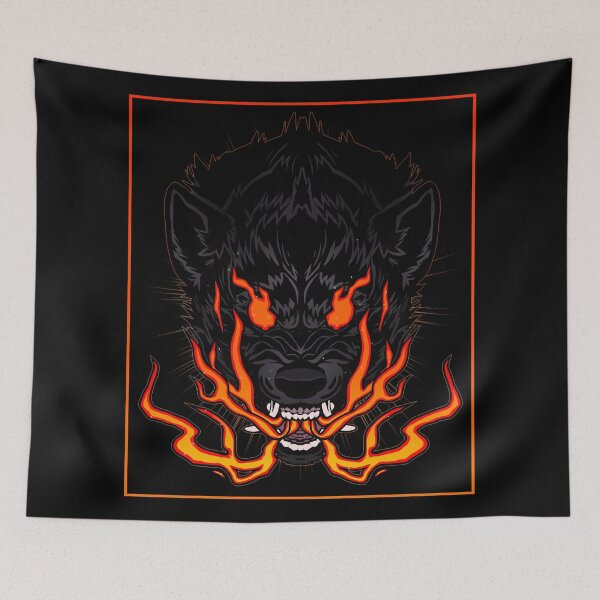 Item preview, fire wolf designed and sold by peltihauki.