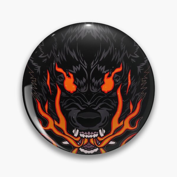 Item preview, fire wolf designed and sold by peltihauki.