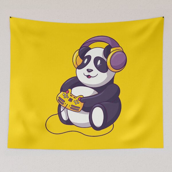 Item preview, Cute Gaming Panda Bear designed and sold by cutenfunny.