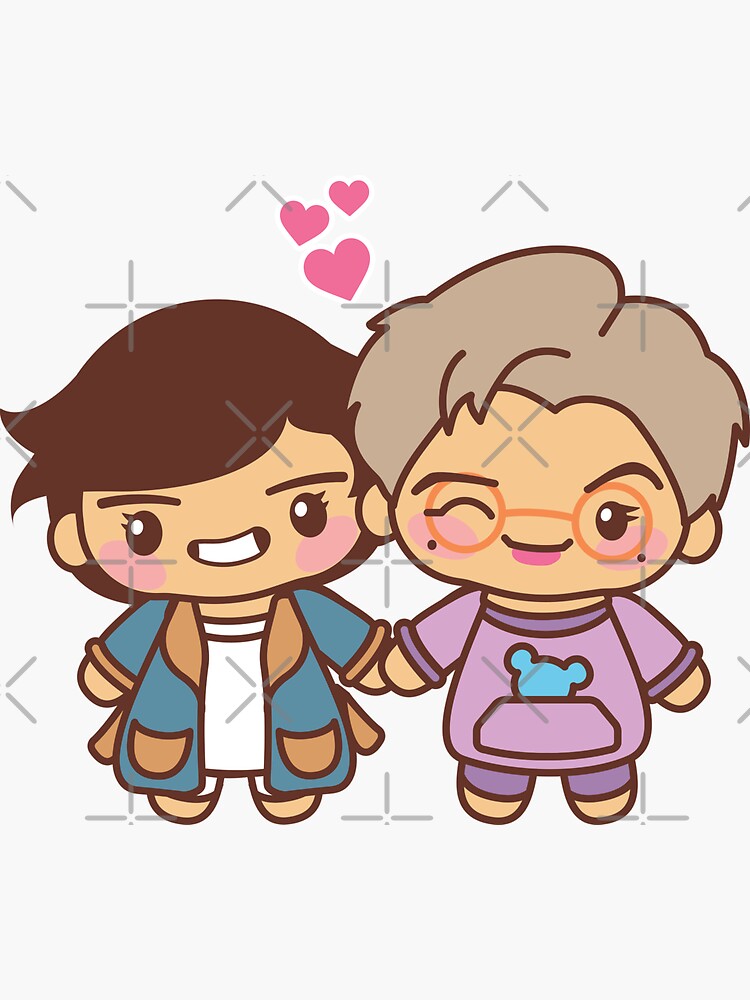 Taejoon / Vmon Pajama Party - BTS Taehyung and Namjoon in PJ's ~BTS Pajama Party~ by MikaBees