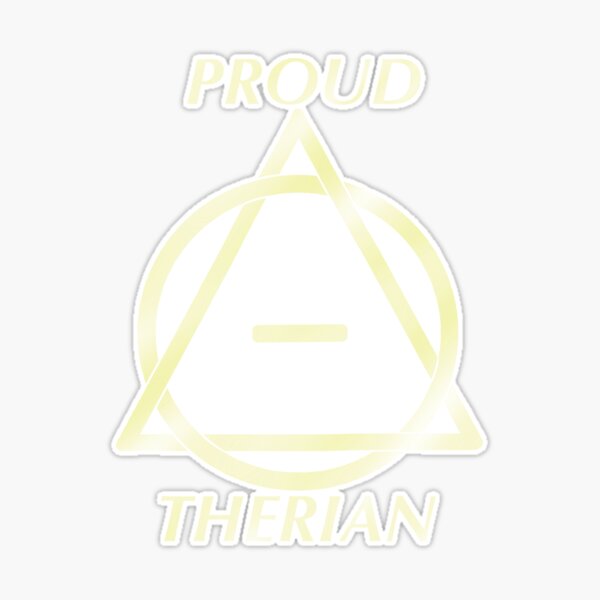 Ver. 2 Proud Therian in yellow Sticker for Sale by