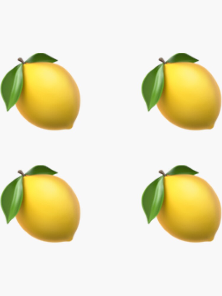 "Lemon emoji sticker pack" Sticker for Sale by shannon1844 Redbubble