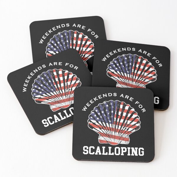 Item preview, American Flag Scallop Hunting Weekends Are For Scalloping graphic designed and sold by jakehughes2015.