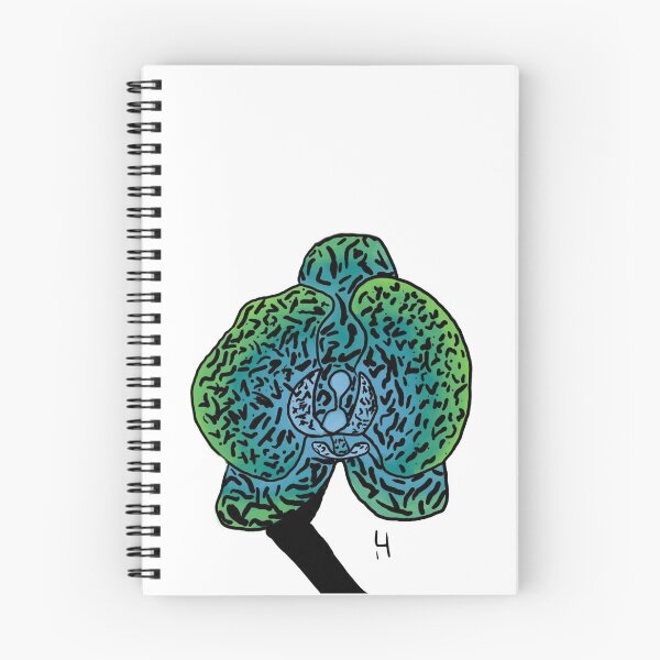 Item preview, Blue and green orchid sketch designed and sold by BismuthQueen.