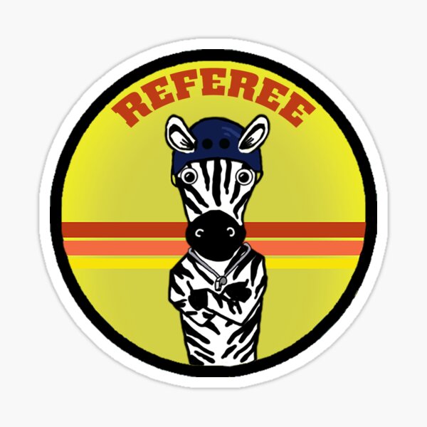 Referee Zebra Sticker