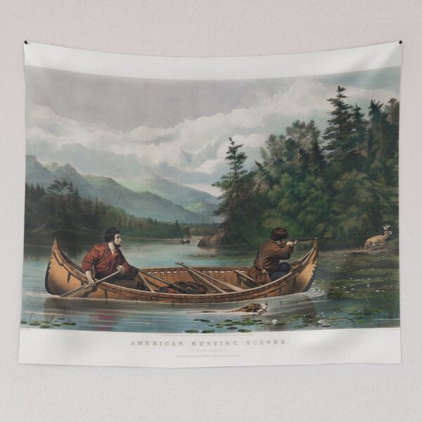 Item preview, American Hunting Scenes - A Good Chance - Arthur Fitzwilliam Tait designed and sold by warishellstore.