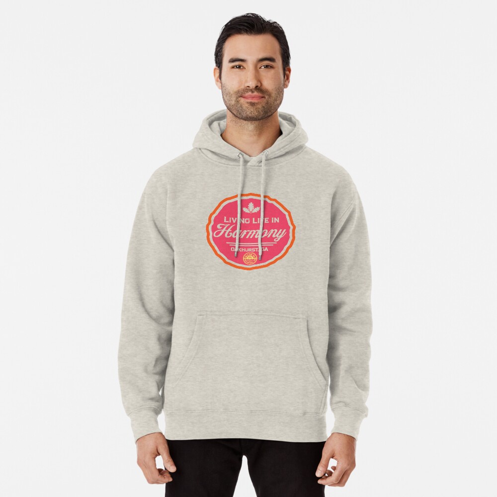 Copy of Living Life in Harmony, Oakhurst Georgia - Happy and Free color Palette swag Pullover Hoodie