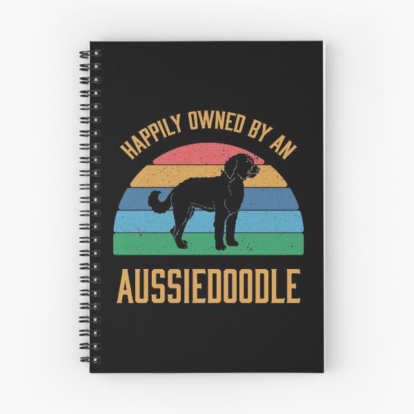 Item preview, Funny Dog Owner Happily Owned By An Aussiedoodle print designed and sold by jakehughes2015.