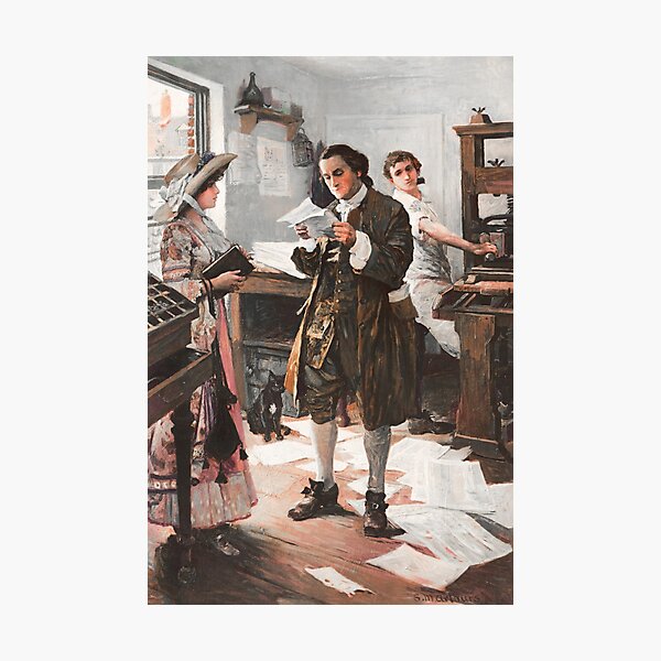 Artikel-Vorschau von Benjamin Franklin – Der Drucker – Philadelphia, designt und verkauft von warishellstore.