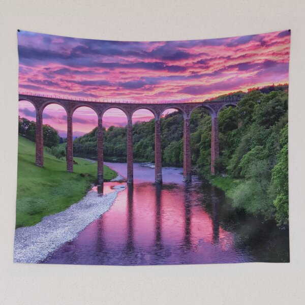 Item preview, Sunset at Leaderfoot Viaduct, Melrose, Scottish Borders designed and sold by yourscotborders.