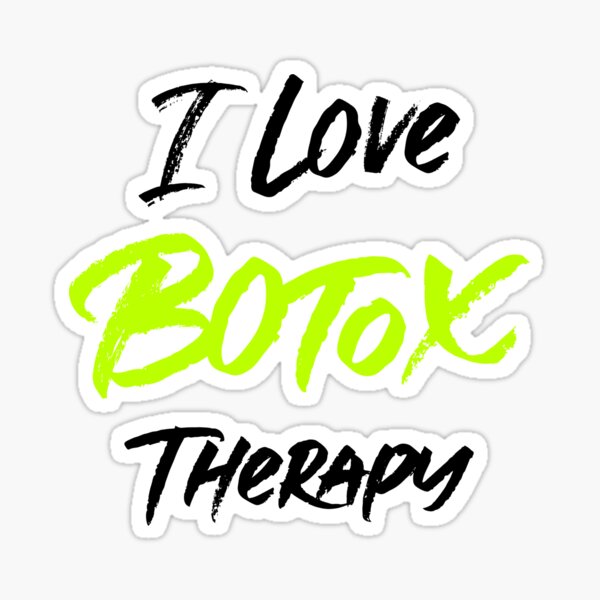 I Love Botox Therapy Sticker For Sale By Chocodesign Redbubble 