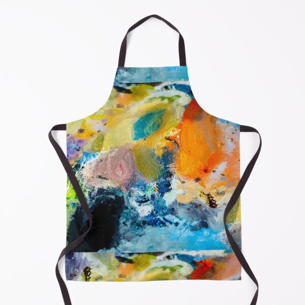 Aperçu de l'œuvre Éclaboussures de couleur des artistes à l'huile intitulée ~ Palette Fusion ~ créée et vendue par PetersonGallery.