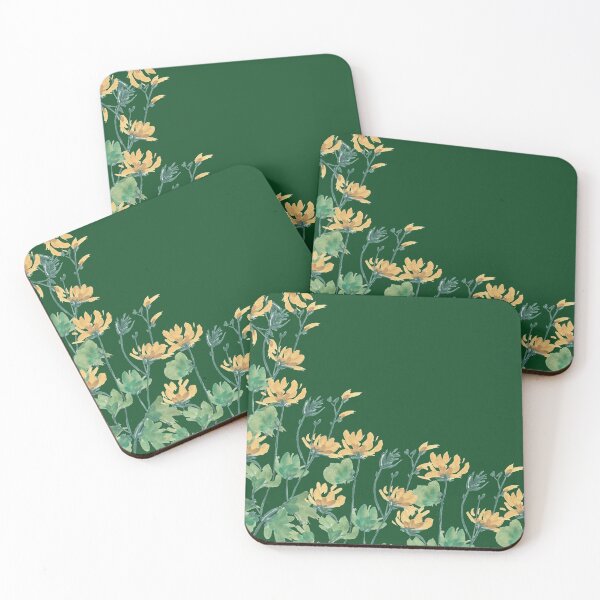 Item preview, Yellow wildflowers - Gouache designed and sold by Fraise-de-bois.