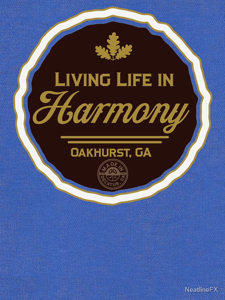 Living Life in Harmony, Oakhurst Georgia - Chilling in the woods with friends and a beer color Palette swag by YepGraphix