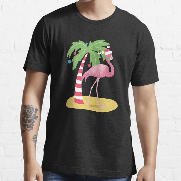 Vintage Flamingo | Tropical Christmas Essential T-Shirt