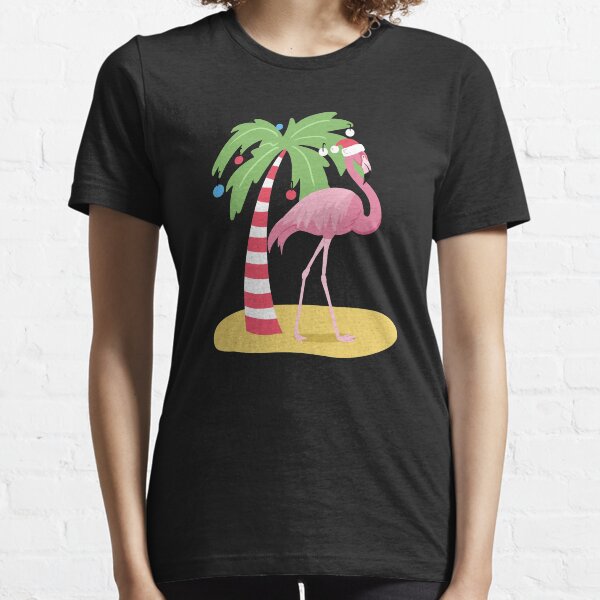 Vintage Flamingo | Tropical Christmas Essential T-Shirt