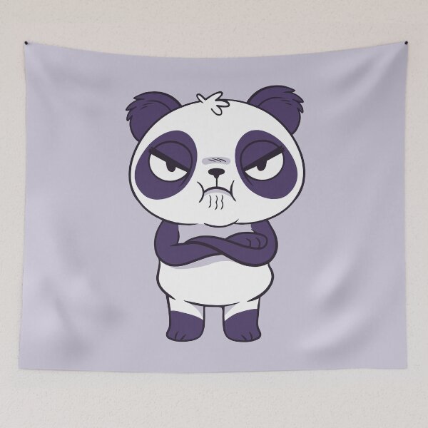 Item preview, Cute Angry Panda Bear designed and sold by cutenfunny.