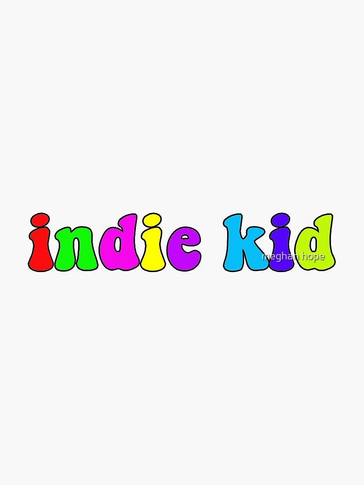 indie kid bright colorful saturated sticker by