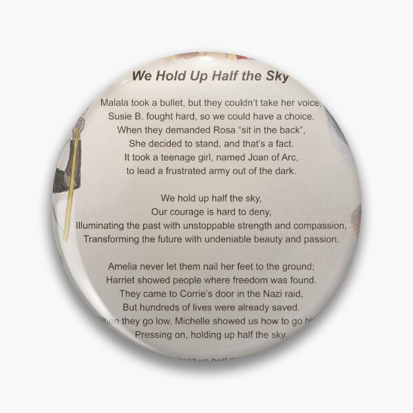 Item preview, We Hold Up Half the Sky designed and sold by CSparkman.