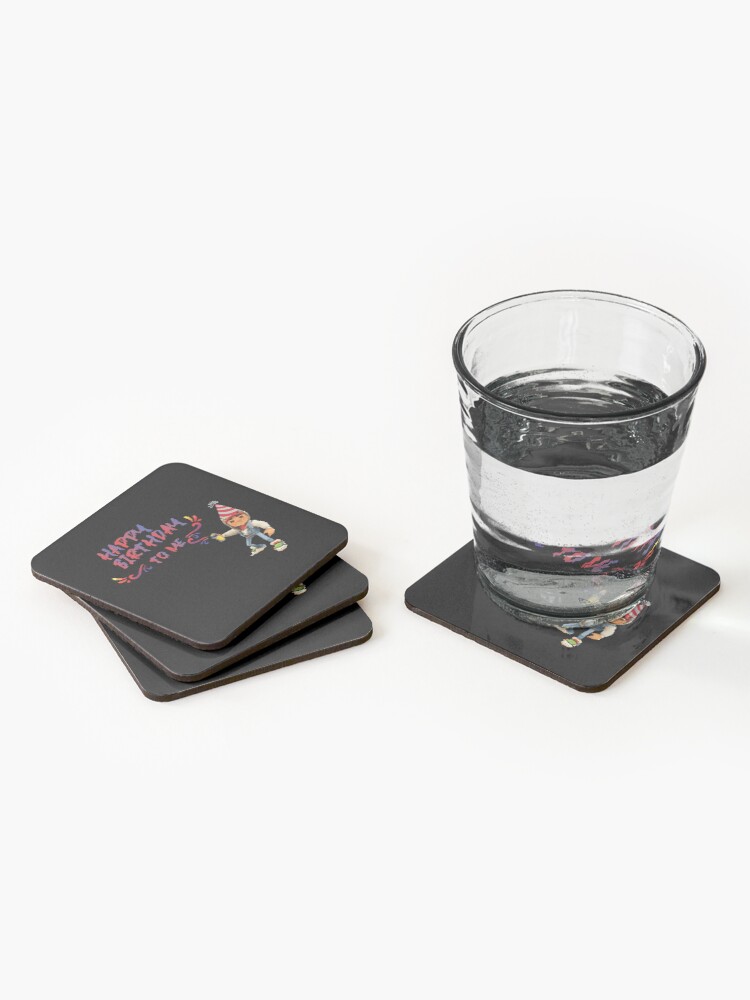 Alternate view of subway surfers Happy Birthday to me Coasters (Set of 4)