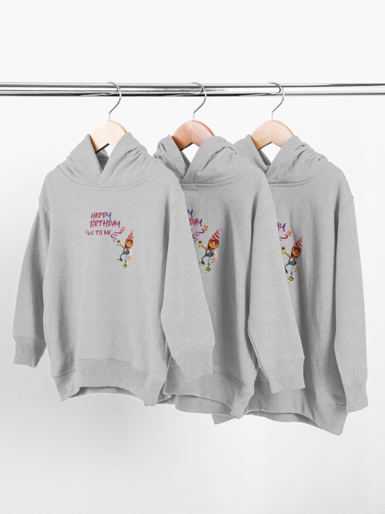 Alternate view of subway surfers Happy Birthday to me Toddler Pullover Hoodie