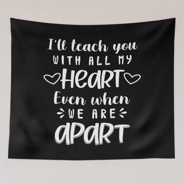 Item preview, Teach With All My Heart Teacher Online Distance Learning graphic designed and sold by jakehughes2015.