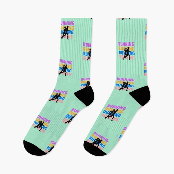 Item preview, Running Colorful Neon Design, Mint, Yellow, Purple designed and sold by Lizzie May.