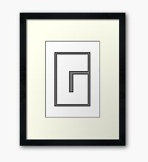 G sign Framed Print