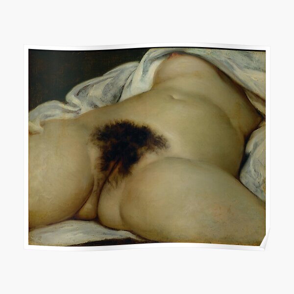Gustave Courbet l'origine du monde Poster