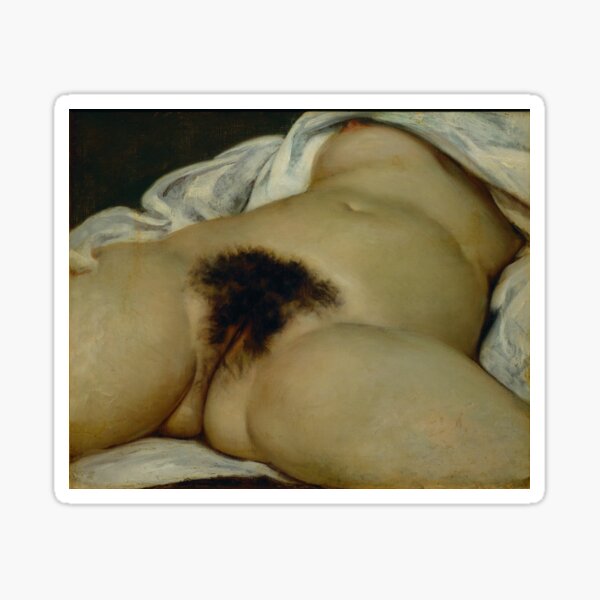 Gustave Courbet l'origine du monde Sticker