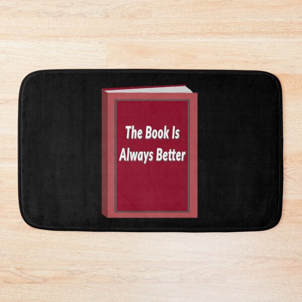 Item preview, The Book Is Always Better (Black Background) designed and sold by ArtByLM.