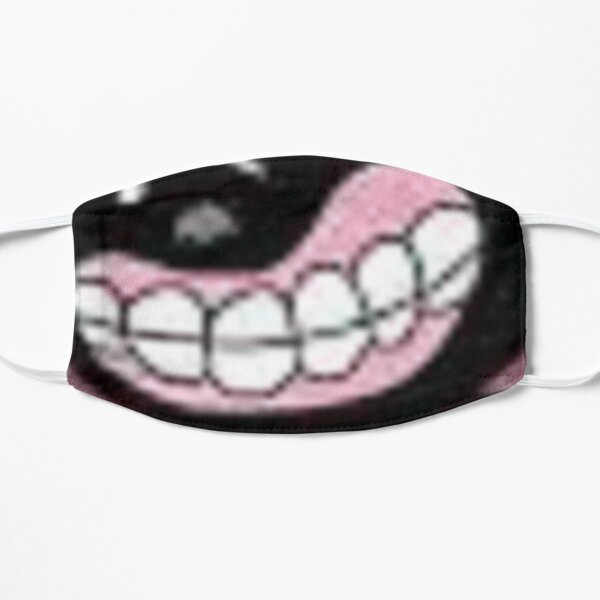 cartoon cat and siren head Flat Mask