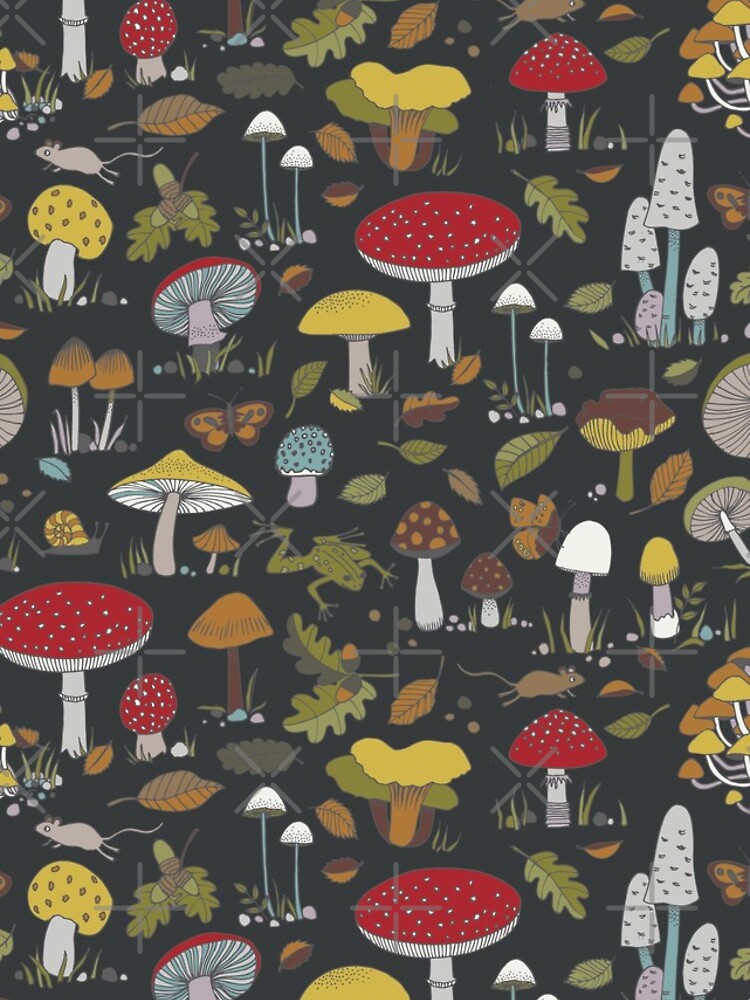 Forest Floor - fun fungus pattern by Cecca Designs by Cecca-Designs