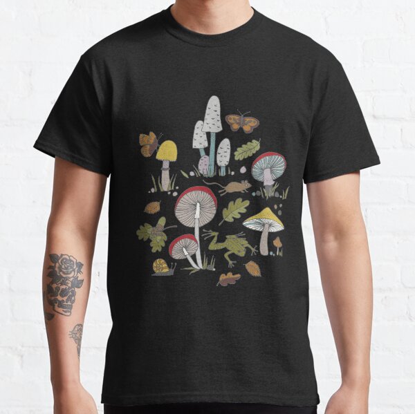 Forest Floor - fun fungus pattern by Cecca Designs Classic T-Shirt