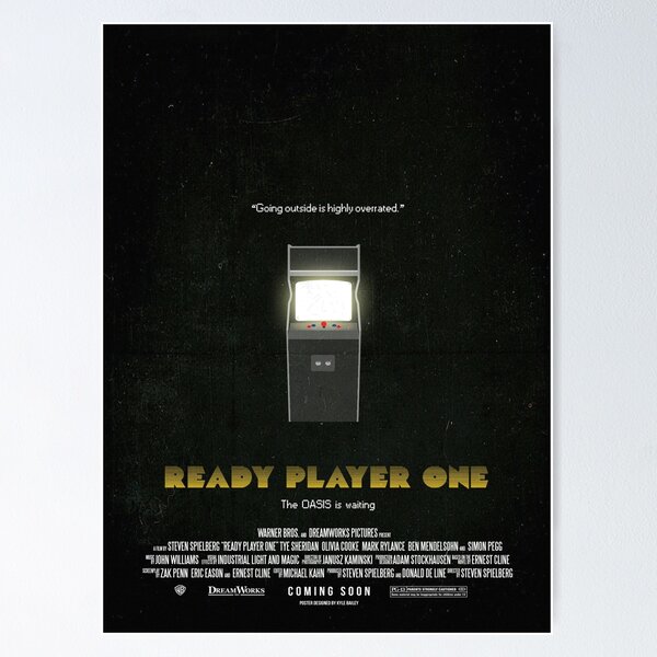 Poster em Adesivo do Filme Jogador Nº 1 Ready Player Number One