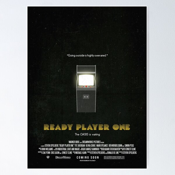 Ready Player One Minimal Minimalist Movie Film Print Poster 