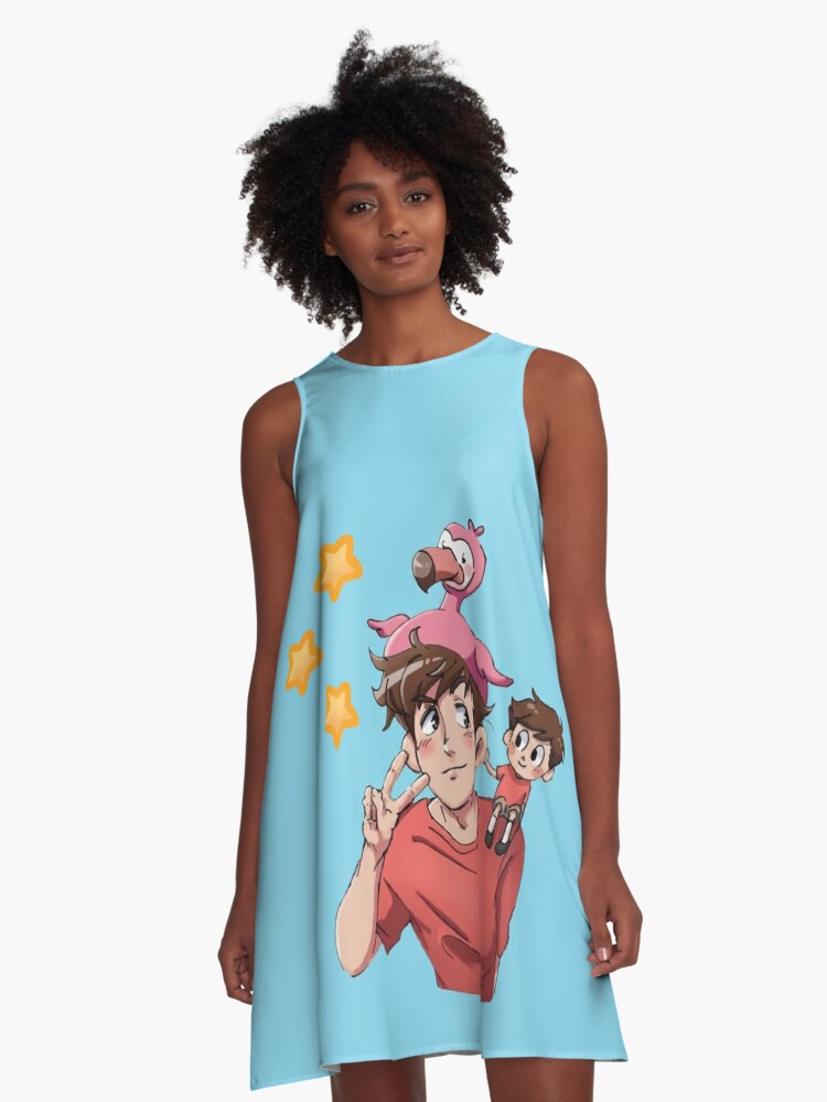 Flamingo Roblox Youtuber A Line Dress By Moatazes Redbubble - posts tagged as flamingoroblox picpanzee