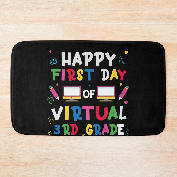 Item preview, Happy First Day of Virtual 3rd Grade Teacher Students  designed and sold by IyadBro.
