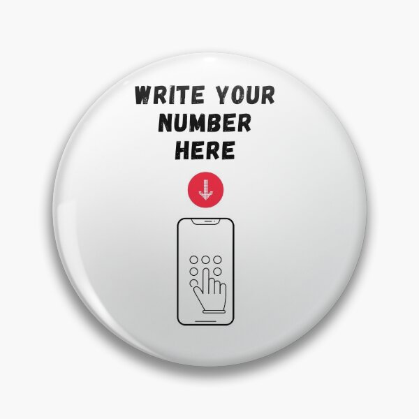 Item preview, Write Your Number Here designed and sold by LamV.