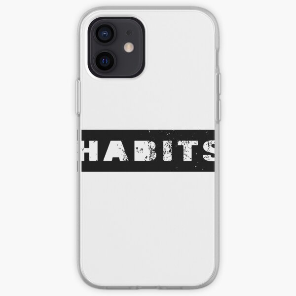 HABITS - simple minimalistic design iPhone Soft Case