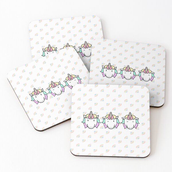 Item preview, CUTE UNICORN WITH RAINBOW designed and sold by LovelyRuky.