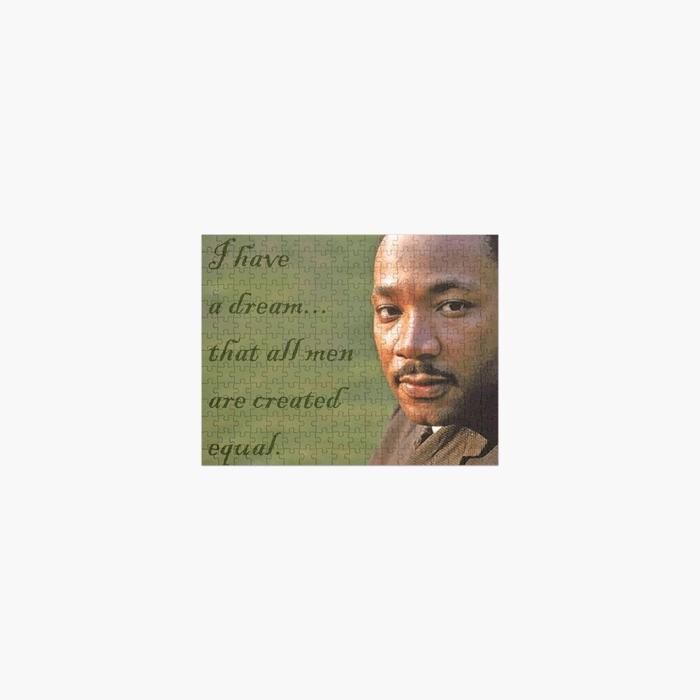 Equality Dream Martin Luther King Jigsaw Puzzle