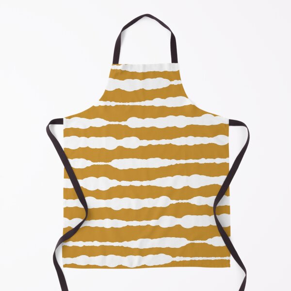 Item preview, Macramé Stripes Minimalist Pattern in White and Mustard Gold designed and sold by kierkegaard.