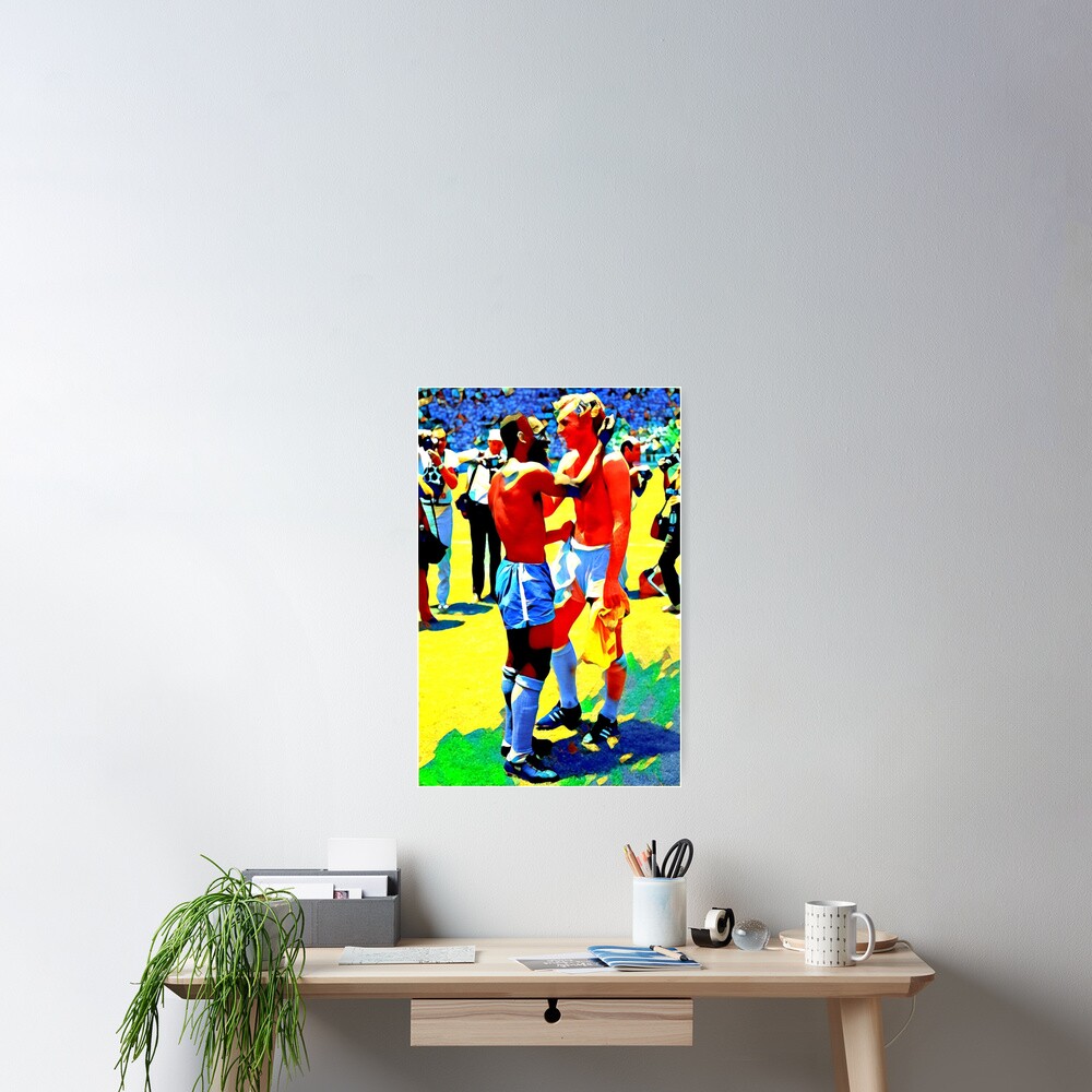 Pele & Bobby Moore Football Poster