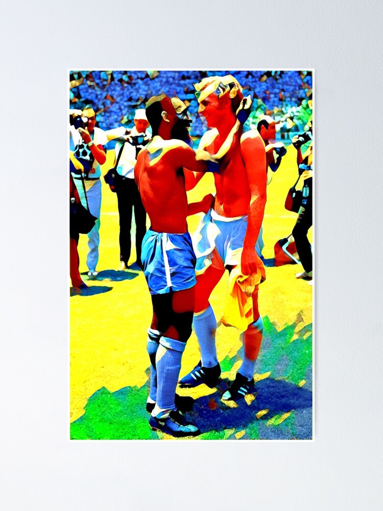 Pele & Bobby Moore Football Poster