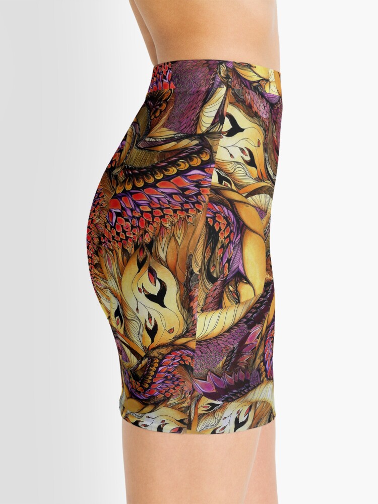 Oriental print sale mini skirt